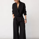 AcileCC Pleat Pant - Black