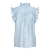 SisuCC Frill Top - Pale Blue