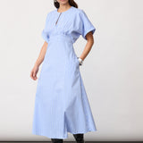 KaioCC Stripe Dress - Pale Blue