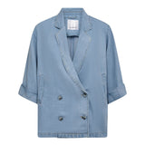 TillyCC SS Blazer - Fade Denim