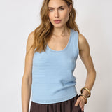 LueCC Knit Top - Pale Blue