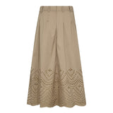 PoppyCC Pleat Scallop Skirt - Mushroom