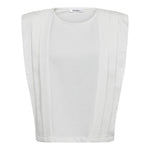 ZelliCC Padded Pleat Top - White - Co'couture