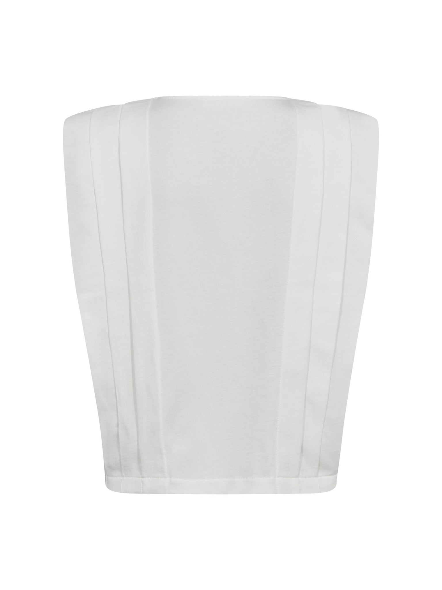 ZelliCC Padded Pleat Top - White - Co'couture