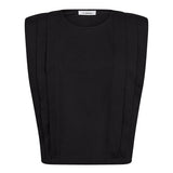 ZelliCC Padded Pleat Top - Black