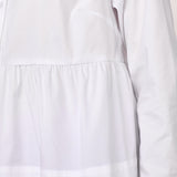 PoppyCC LS Flare Blouse - White