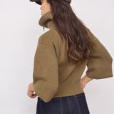 RowCC Zip Knit Cardigan - Army