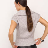 RowCC Zip Knit Vest - Grey Melange