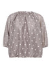 DitaCC Dot Balloon Blouse - Mink