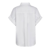 PoppyCC Elastic Cuff SS Shirt - White
