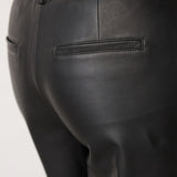 PhoebeCC Long Leather Bermuda - Black