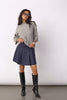 34223 LunaCC Pocket Pleat Mini Skirt - Navy