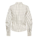 BisoCC Asym Check Shirt - Off-White