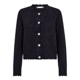 32130 RowCC Pointelle Cardigan - Navy