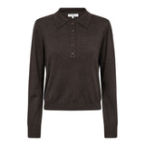 CoryCC Padded Polo Knit - Dark Brown