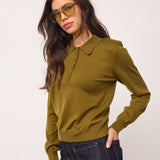 CoryCC Padded Polo Knit - Fern Green