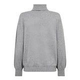 CoryCC Padded Roll-Neck Knit - Grey Melange