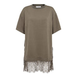 LarsonCC Mix Lace Tee - Olive