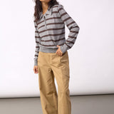 LueCC Padded Polo Knit - Brown