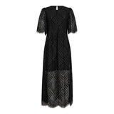 46038 LetiCC Lace Maxi Dress - Black