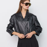 GittCC Crop Blazer - Black