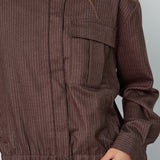 SinaCC Pin Jacket - Dark Brown