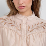 MelinCC Balloon Lace Shirt - Champagne