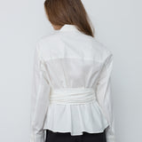 HalenCC Tie Shirt - White