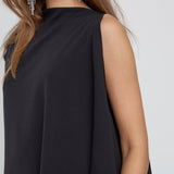 FalconCC Drape Top - Black