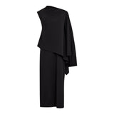 FalconCC Drape Dress - Black
