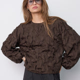 FeronCC Structure Blouse - Bison