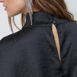IdunCC Turtle Cape Blouse - Black