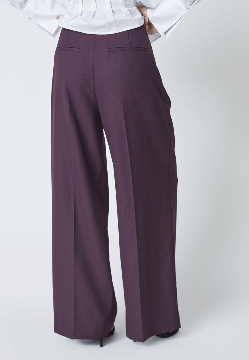 AlmiraCC Pleat Pant - Plum - Co'couture
