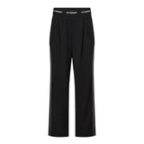 AminaCC Logo Piping Pant - Black - Co'couture