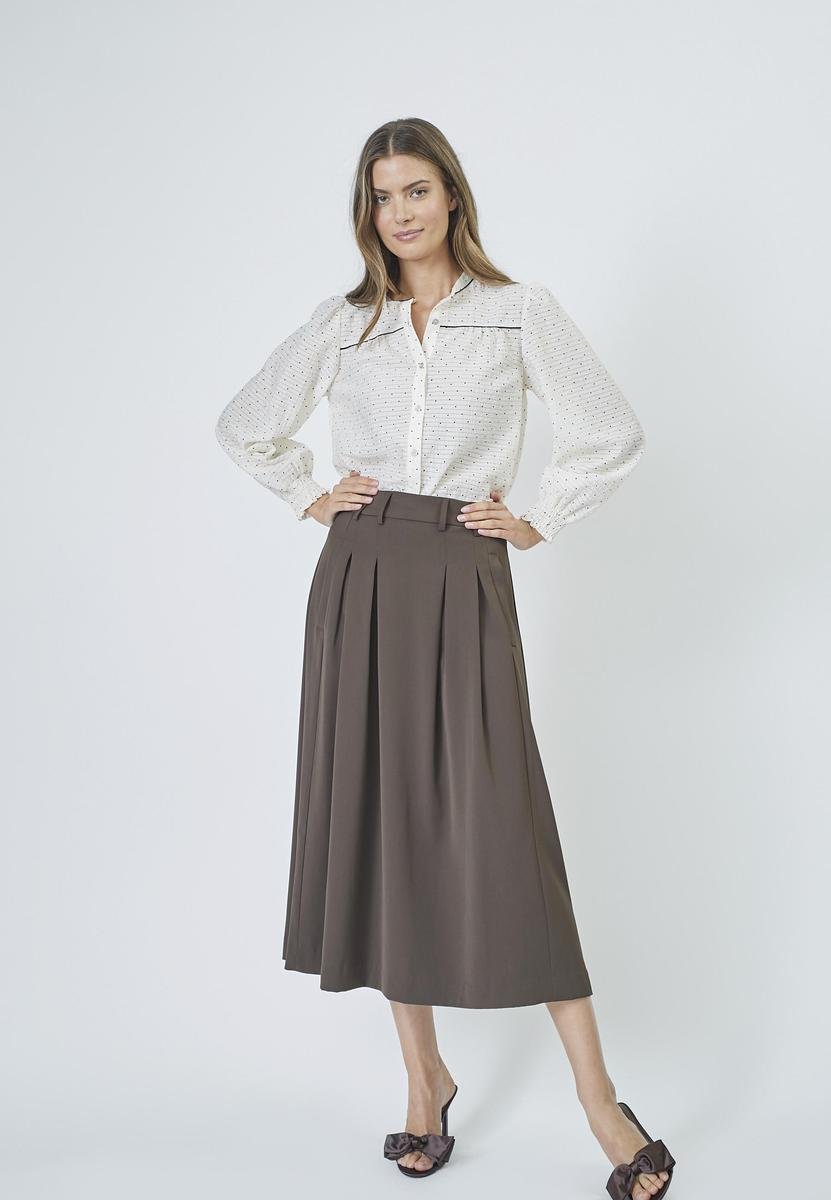 AnyaCC Pleat Skirt - Mocca - Co'couture