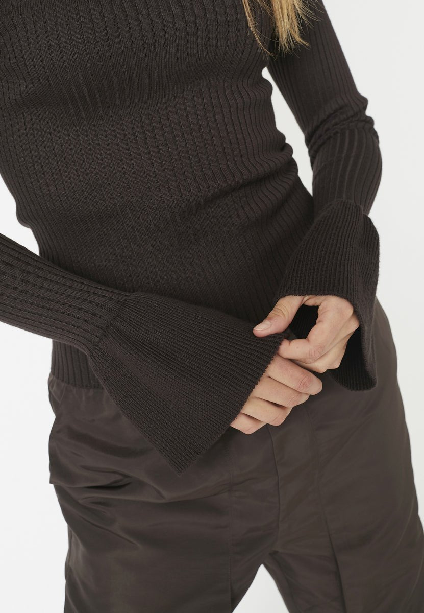BalinCC Wide Cuff Knit - Dark Brown - Co'couture