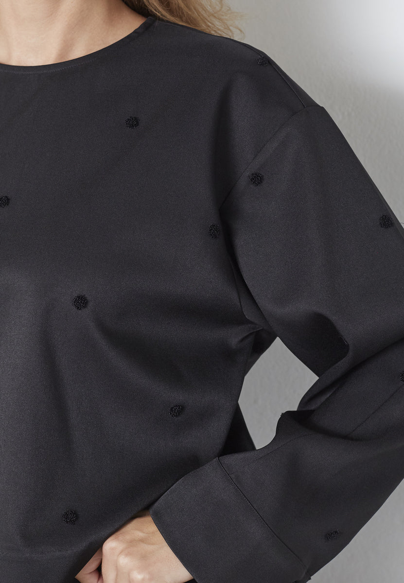 CloverCC Dot Blouse - Black - Co'couture