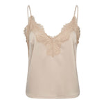 DeniseCC Lace Mix Singlet - Bone - Co'couture