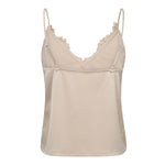 DeniseCC Lace Mix Singlet - Bone - Co'couture