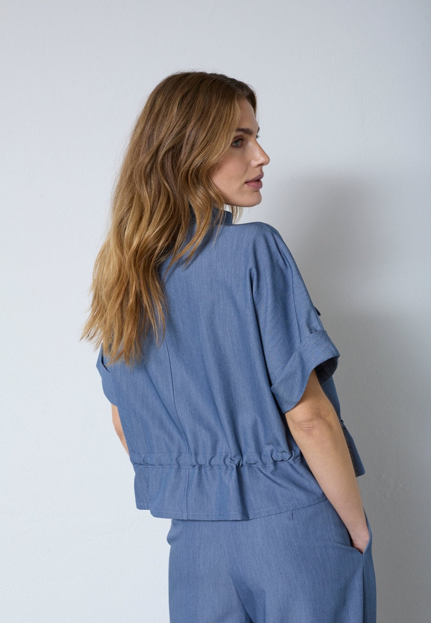 EllyCC Vest - Dusty Blue - Co'couture