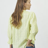 EmmaCC Frill SS Blouse - Citrus - Co'couture