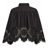 MeliseCC Emb. LS Shirt - Black