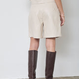GittCC Pleat Shorts - Bone - Co'couture