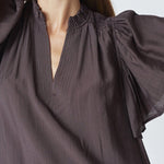 HeraCC SS Frill Dress - Mocca - Co'couture