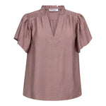 HeraCC SS Frill Top - Old Rose - Co'couture