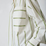 IdieCC Stripe Shirt - Off - White Green - Co'couture