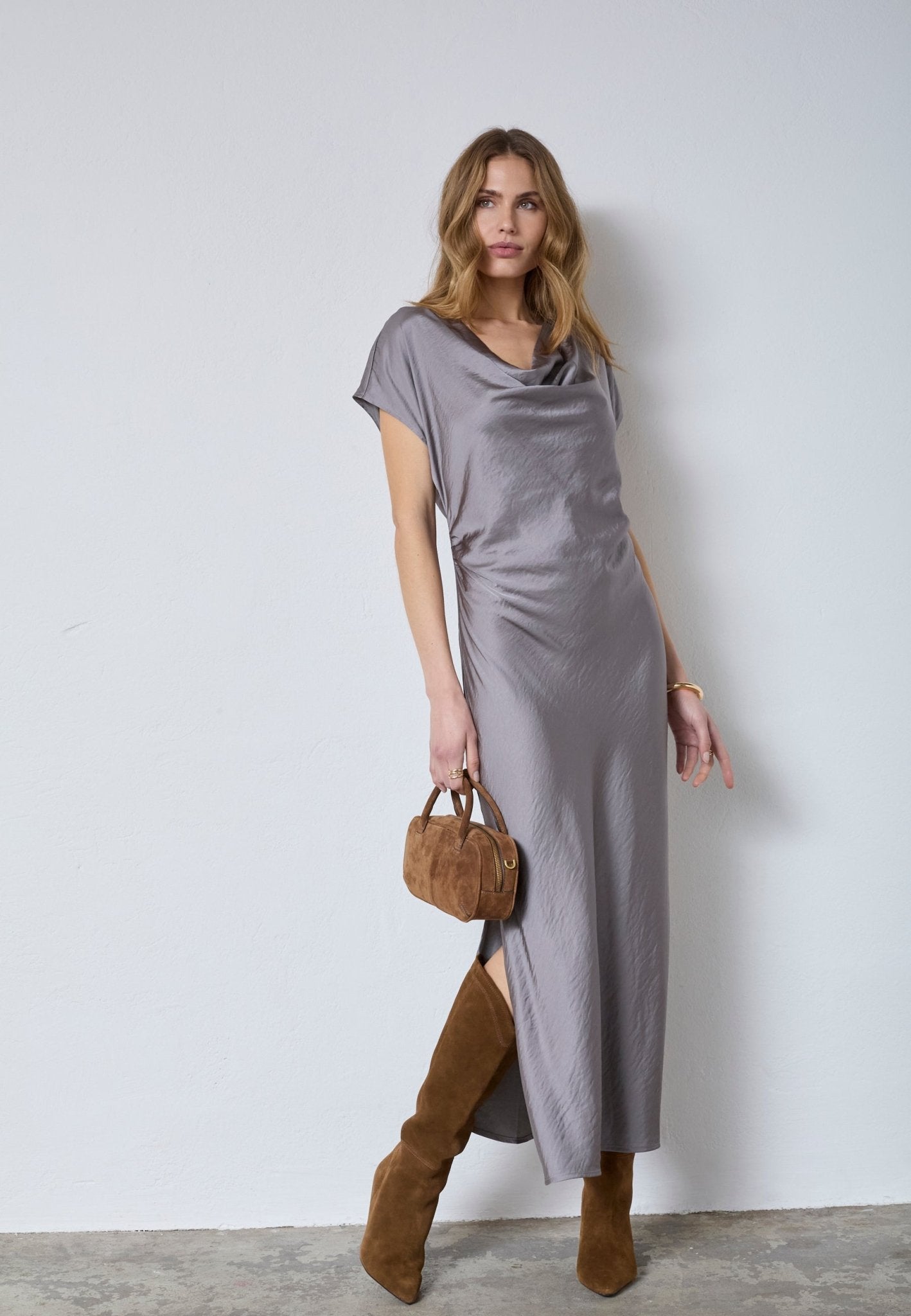 IdunCC Wing Dress - Taupe - Co'couture