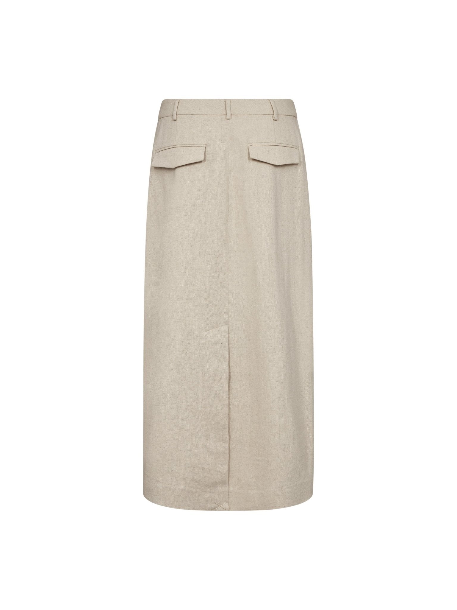 LeenaCC Linen Floor Skirt - Bone - Co'couture