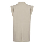 LeenaCC Linen Wing Vest - Bone - Co'couture