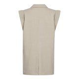 LeenaCC Linen Wing Vest - Bone - Co'couture